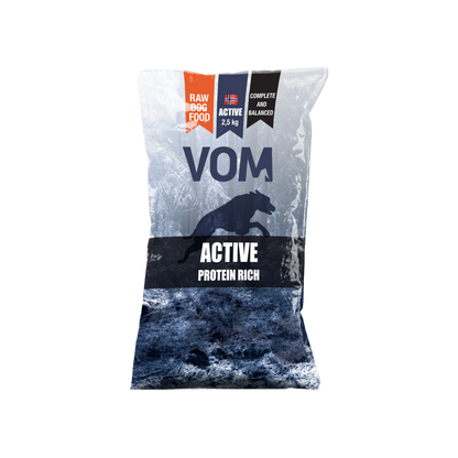 VOM Active Protein 4 x 2,5 kg, raakaruokapullat Nordic Pet Shop