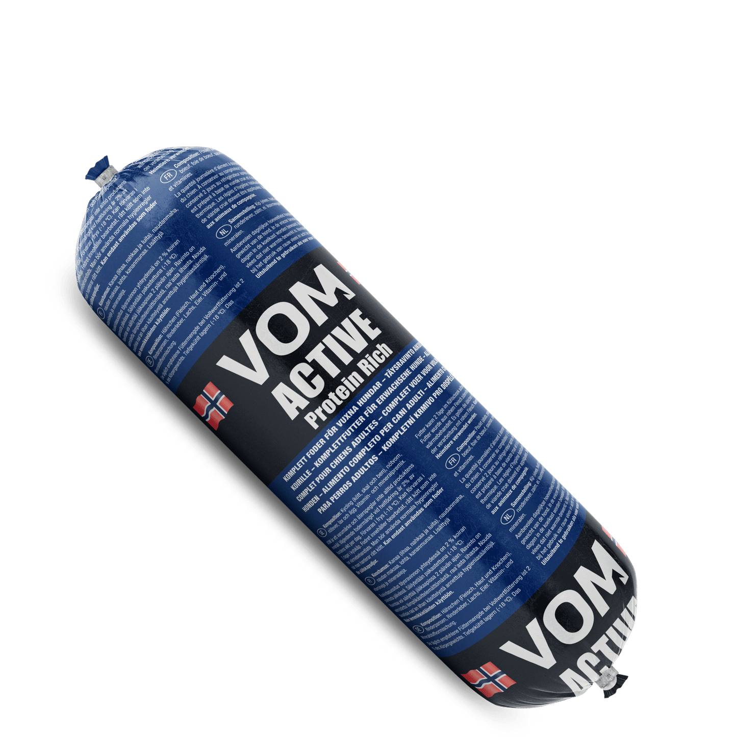 VOM Active Protein 500 g, runsasproteiininen vitaminoitu raakaruoka koirille