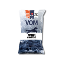 VOM Active Valkoinen kala 4 x 2,5 kg, raakaruokapullat Nordic Pet Shop