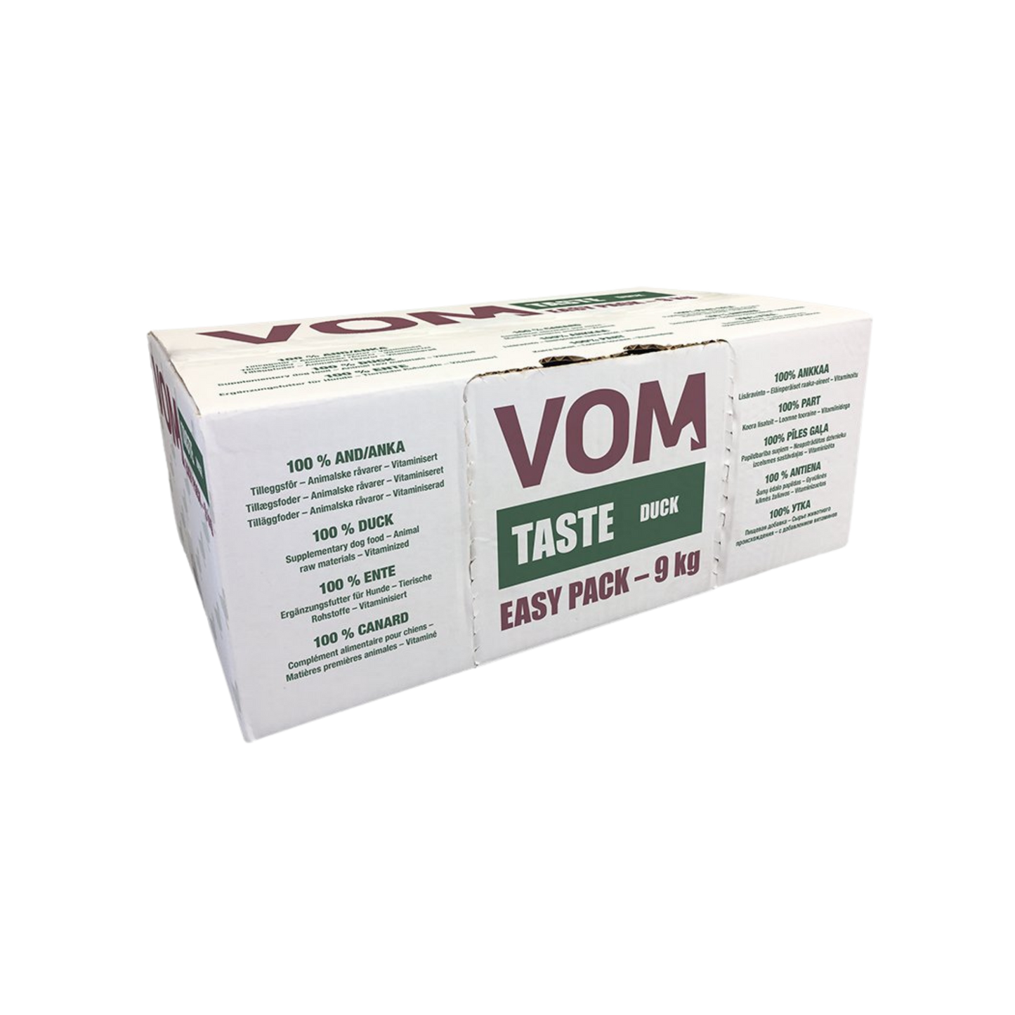 VOM Taste Ankka Easy Pack 9 kg, raakaruoka Nordic Pet Shop