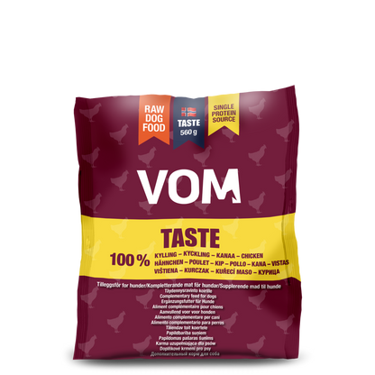 VOM Taste Kana 560 g, raakaruokapullat Nordic Pet Shop