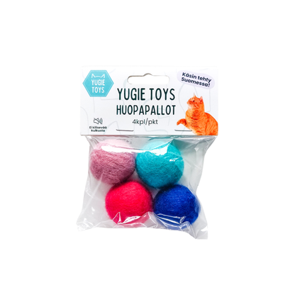 Yugie Toys Huopapallot 4 kpl, värilajitelma